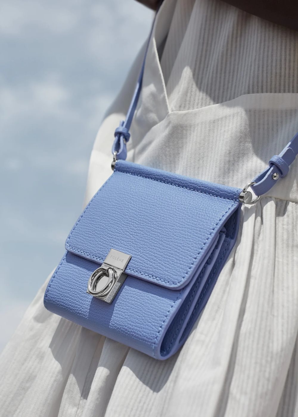 Polene Numéro Sept Crossbody πορτοφολια λεβάντα | GREECE QIYMJB